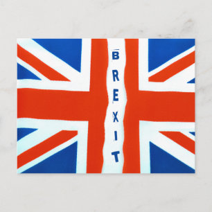 Brexit-Memorabilitäten für ein wichtiges Ereignis  Postkarte
