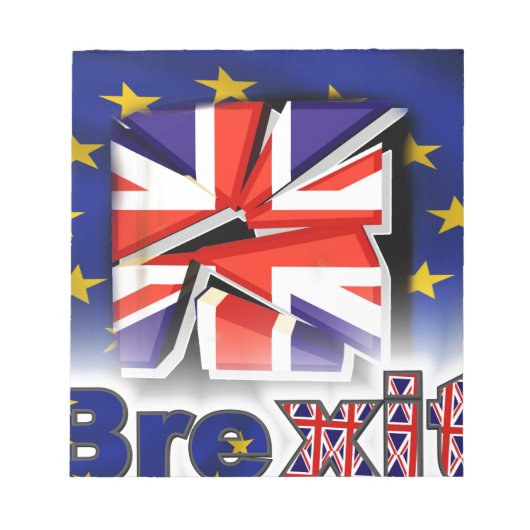 Brexit Notizblock (Vorderseite)