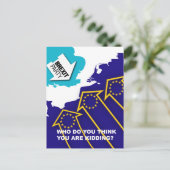 Brexit-Party-Vater-Armee Postkarte (Stehend Vorderseite)