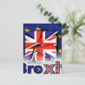 Brexit Postkarte (Stehend Vorderseite)