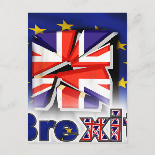 Brexit Postkarte