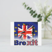 Brexit Postkarte (Stehend Vorderseite)