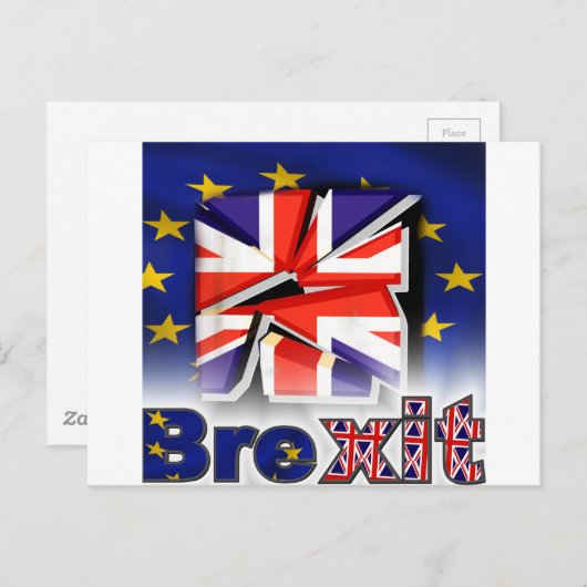 Brexit Postkarte (Vorne/Hinten)