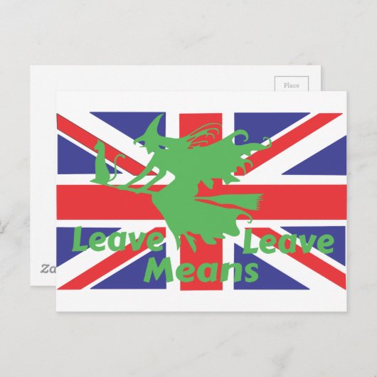 Brexit Postkarte (Vorne/Hinten)