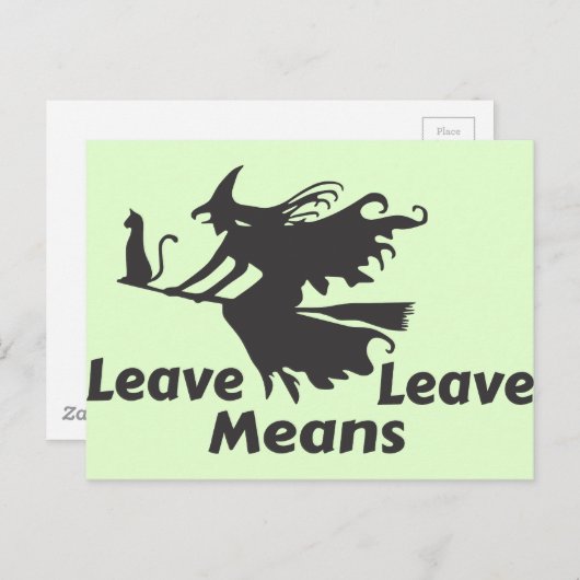 Brexit Postkarte (Vorne/Hinten)