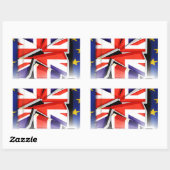 Brexit Rechteckiger Aufkleber (Blatt)