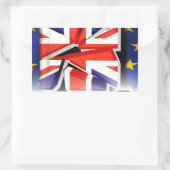Brexit Rechteckiger Aufkleber (Tasche)