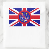Brexit Rechteckiger Aufkleber (Tasche)