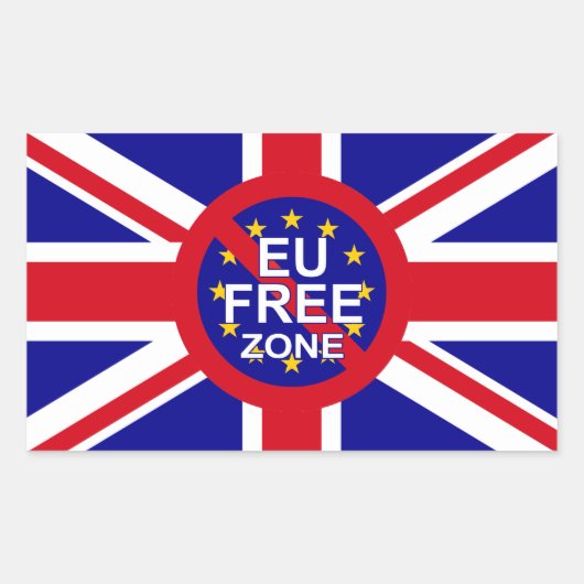 Brexit Rechteckiger Aufkleber (Vorderseite)