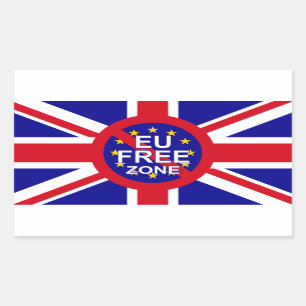 Brexit Rechteckiger Aufkleber