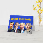 BREXIT TASSEN-SCHÜSSE, Spaß Brexit Karte (Gelbe Blume)