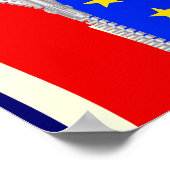 Brexit UK EU Split Zipper Poster (Ecke)