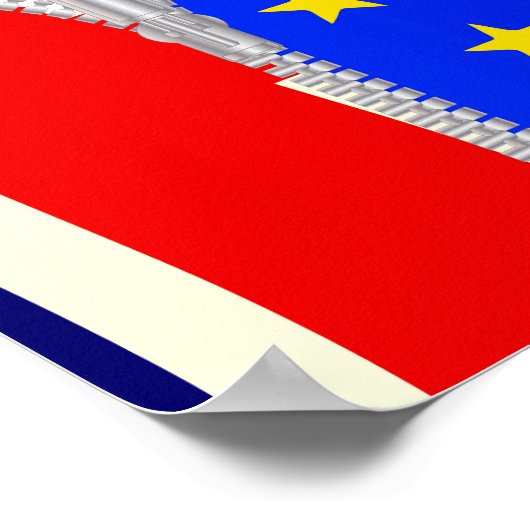 Brexit UK EU Split Zipper Poster (Ecke)