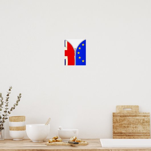 Brexit UK EU Split Zipper Poster (Küche)