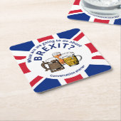 BREXIT Union Jack Conversation Starter Rechteckiger Pappuntersetzer (angewinkelt)