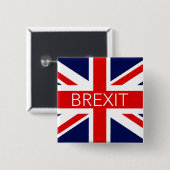 BREXIT UNION JACK - HOCHWERTIGES BILD BUTTON (Vorne & Hinten)