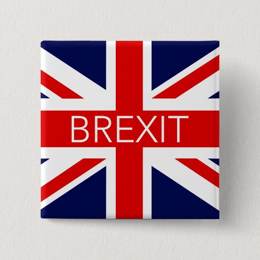 BREXIT UNION JACK - HOCHWERTIGES BILD BUTTON (Vorderseite)