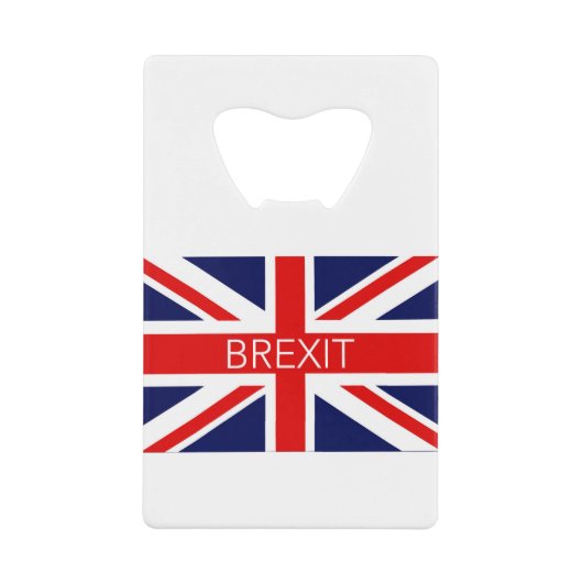 BREXIT UNION JACK - HOCHWERTIGES BILD GELDBEUTEL FLASCHENÖFFNER (Vorderseite)