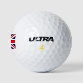 BREXIT UNION JACK - HOCHWERTIGES BILD GOLFBALL (Logo)
