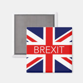 BREXIT UNION JACK - HOCHWERTIGES BILD MAGNET (Vorderseite/Rückseite)