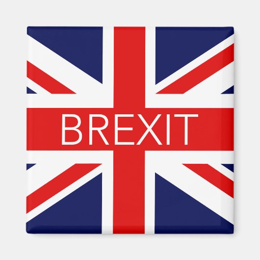 BREXIT UNION JACK - HOCHWERTIGES BILD MAGNET (Vorne)