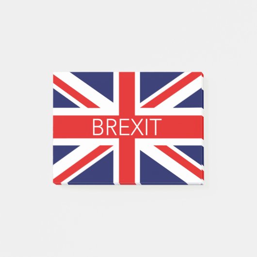 BREXIT UNION JACK - HOCHWERTIGES BILD POST-IT KLEBEZETTEL (Vorderseite)