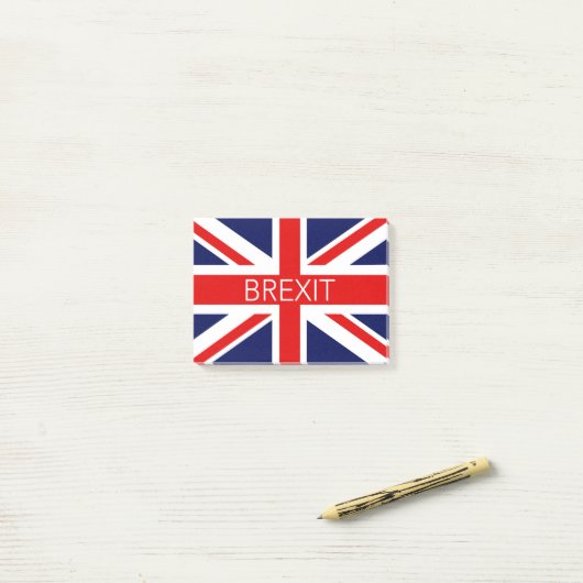 BREXIT UNION JACK - HOCHWERTIGES BILD POST-IT KLEBEZETTEL (Auf Schreibtisch)