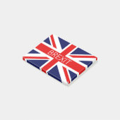 BREXIT UNION JACK - HOCHWERTIGES BILD POST-IT KLEBEZETTEL (angewinkelt)