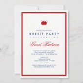 Brexit Union Jack Independence Party Einladung (Vorderseite)