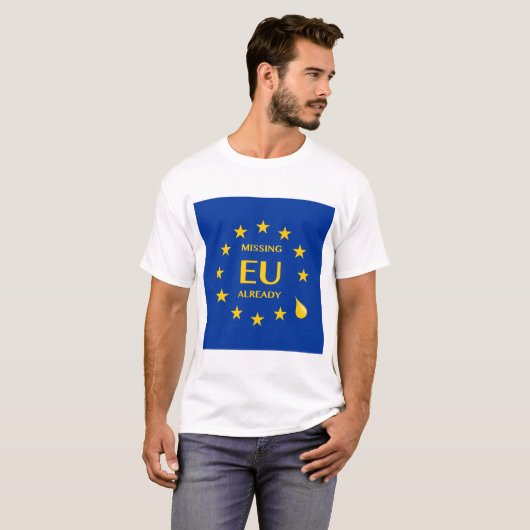 Brexit vermisste EU bereits T-Shirt (Vorne ganz)