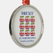 BREXIT | Weihnachts-Pudding | Union Jack Ornament Aus Metall (Rechts)