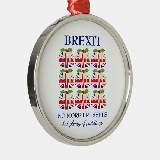 BREXIT | Weihnachts-Pudding | Union Jack Ornament Aus Metall (Rechts)