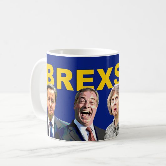 BREXSHIT, Anti-UK Brexit-Referendum: Kaffeetasse (Vorderseite Links)