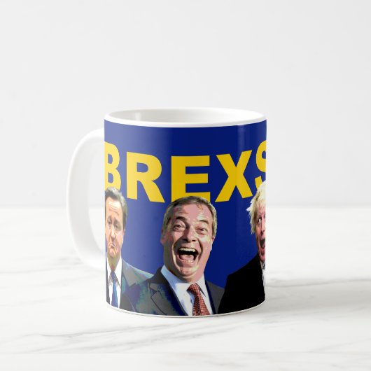 BREXSHIT, lustige AntiBrexit Referendummitteilung: Kaffeetasse (Vorderseite Links)