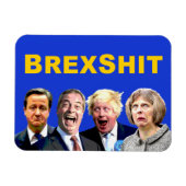 BREXSHIT, witzige Botschaft gegen den Brexit: Magnet (Horizontal)