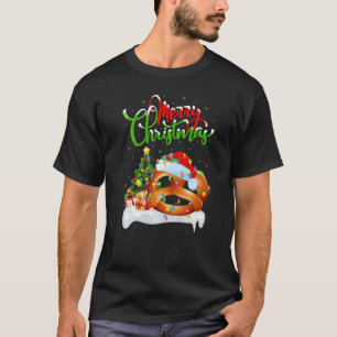 Brezel Essen Weihnachtsdekorationen Weihnachtsmann T-Shirt