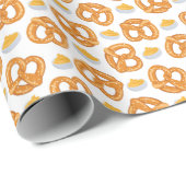 Brezel- & Käse-Geschenkpapier Geschenkpapier (Rolleneckpunkt)