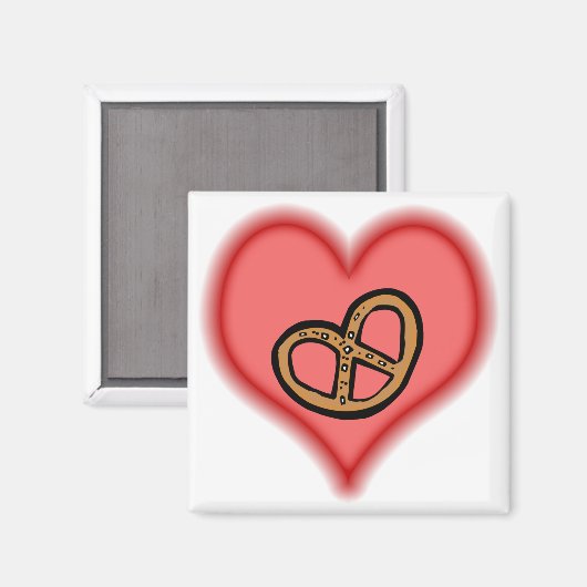 Brezel Magnet (Vorderseite/Rückseite)