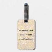 Brezel-Muster Gepäckanhänger (Rückseite vertikal)