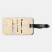 Brezel-Muster Gepäckanhänger (Rückseite horizontal)