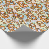 Brezel-Muster Geschenkpapier (Ecke)