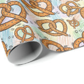 Brezel-Muster Geschenkpapier (Rolleneckpunkt)