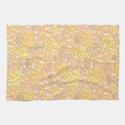 Brezel-Muster Handtuch (Horizontal)