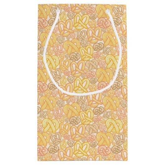 Brezel-Muster Kleine Geschenktüte (Rückseite)