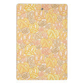 Brezel-Muster Mini Klemmbrett (Rückseite)