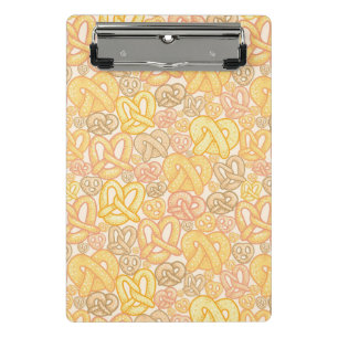 Brezel-Muster Mini Klemmbrett