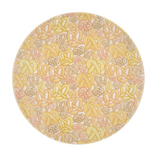 Brezel-Muster Schneidebrett (Vorderseite)