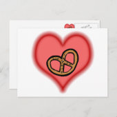 Brezel Postkarte (Vorne/Hinten)