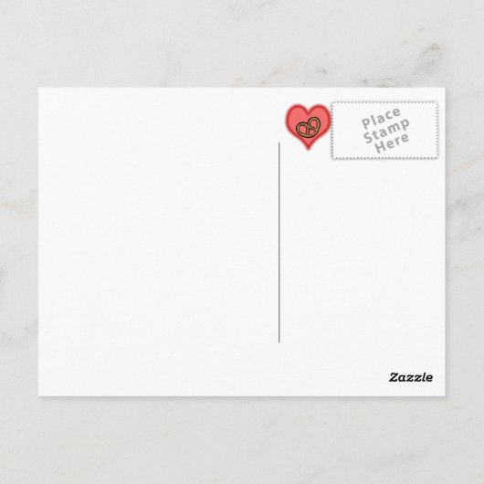 Brezel Postkarte (Rückseite)