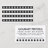 Brezel-Streifen Treuekarte (Vorne/Hinten)